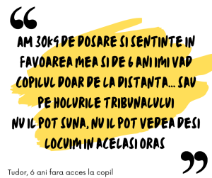 Tudor fara acces la copil de 6 ani